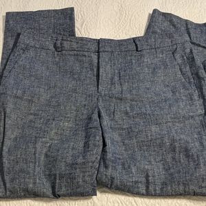Banana republic Avery cut crop linen  pant sz 8